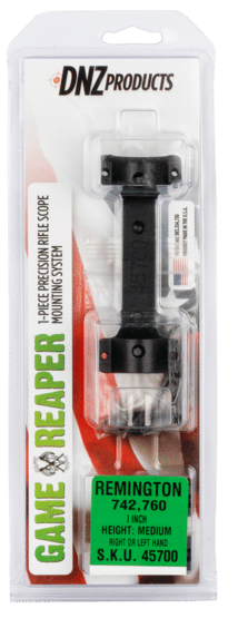 DNZ Products Game Reaper Medium Height 1-Inch Scope Mount fits Remington 742-760 in Black